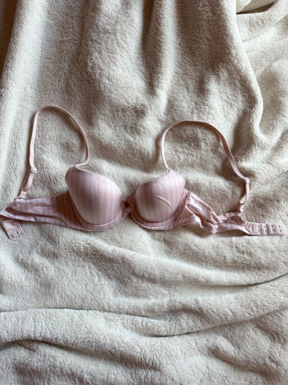 Victoria's Secret Pink and white striped bra underwire top